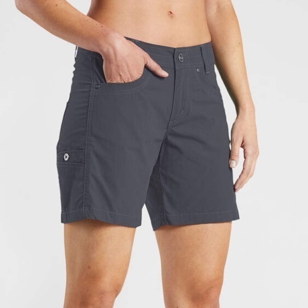 Kuhl Free Range Shorts Womens Size 6 Dark Grey Outdoor Hiking